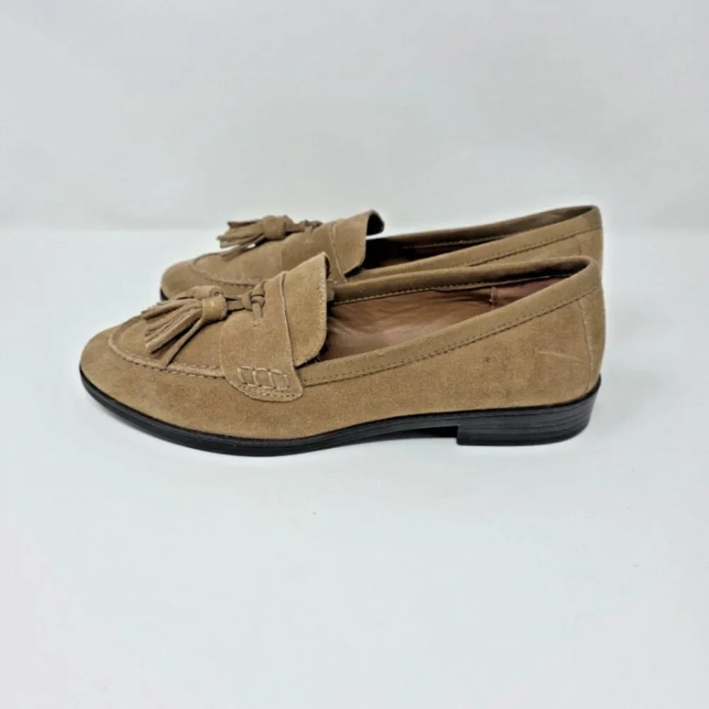 GH Bass & Co Flex Step Noelle Suede Leather Loafer Womens Size 6.5 M Preppy - Picture 3 of 15